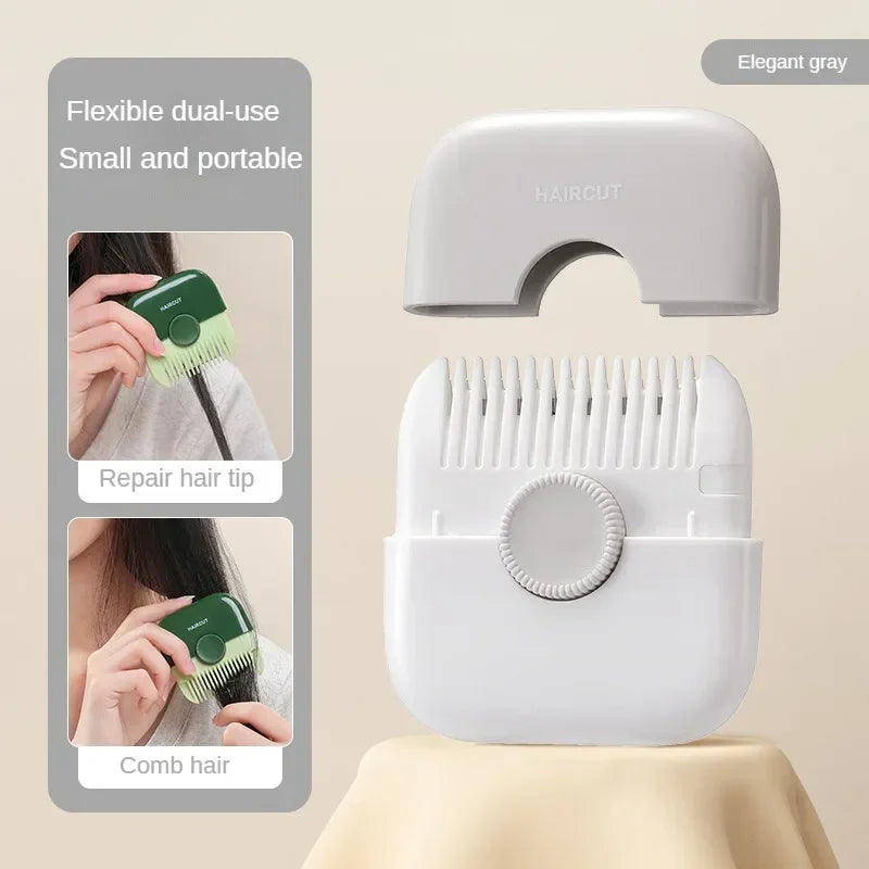 2 in 1 Baby Haircut and Hairdressing Comb Trim Bangs and Broken Hair Bangs Trimmer Manual Portable Children'S Hair Clipper