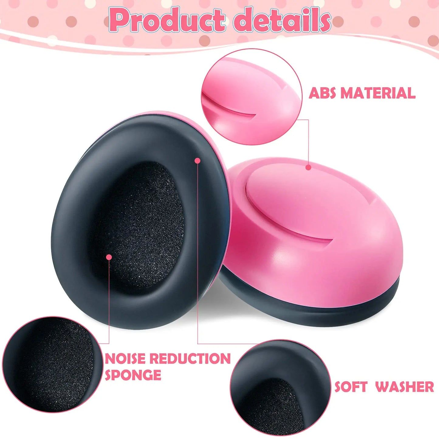 Baby Noise Cancelling Headphones Ear Protection Earmuffs for Infants with Elastic Headband Airplane Travel Baby Accessories