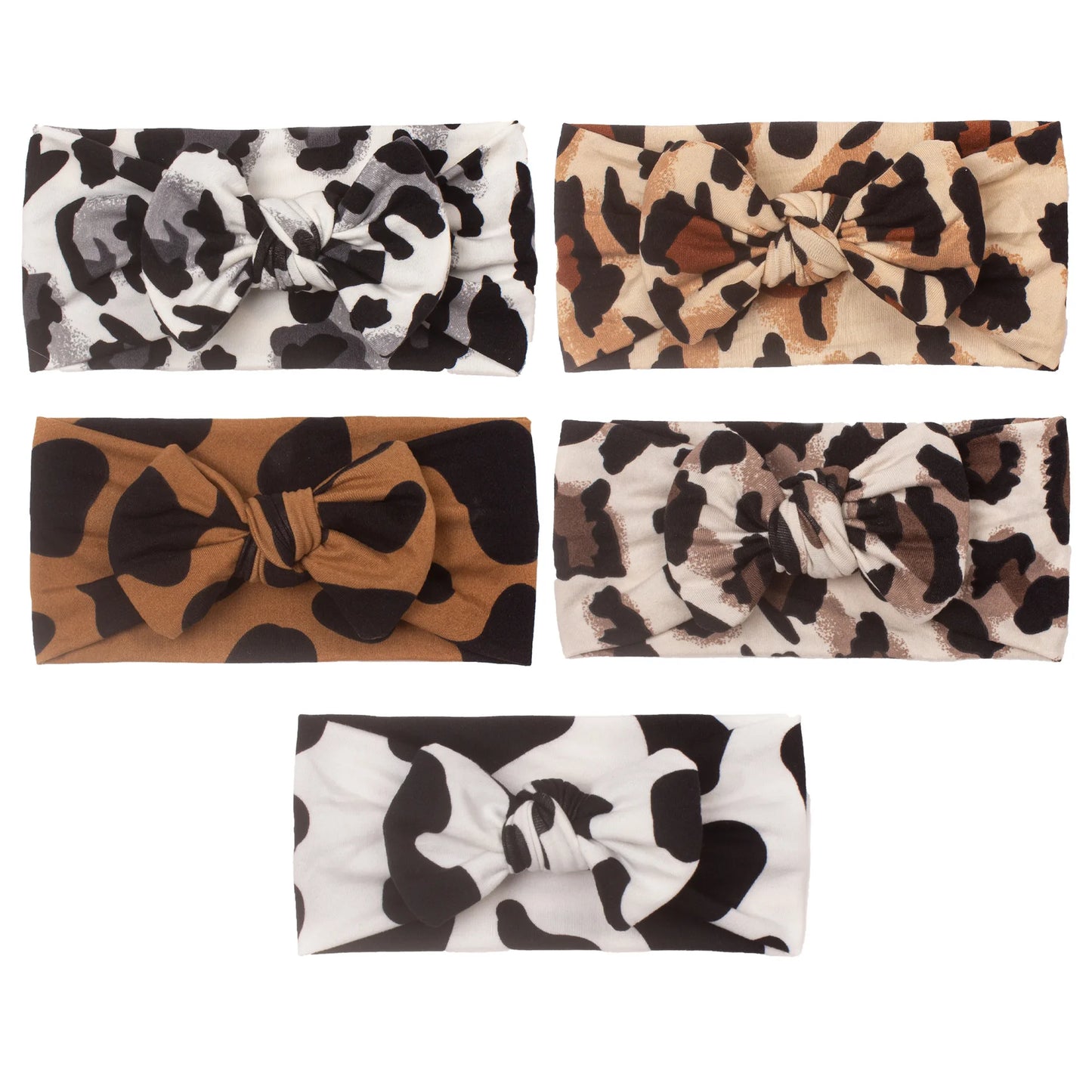Leopard Print Baby Headbands for Girls Hair Accessories Bow Hairband Turban for New Born Girl Items Hair Band Kids Headwear