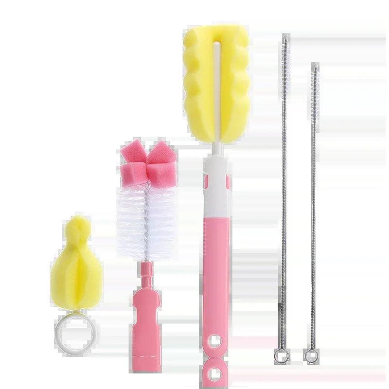 Anpei Baby Pacifier Sponge Bottle Brush Cleaning Set