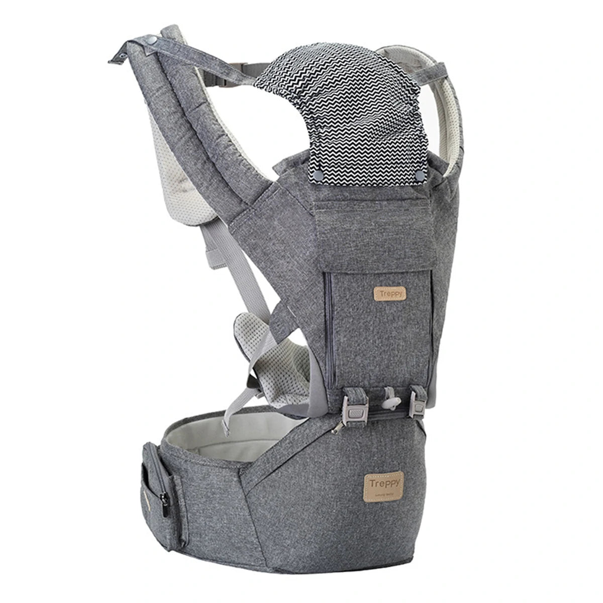 Ergonomic 3 in 1 Infant Baby Carrier with Hip Seat Stool Adjustable Wrap Sling Backpack Adjustable