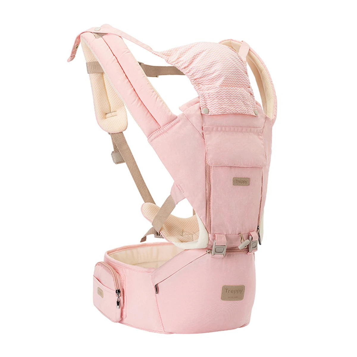 Ergonomic 3 in 1 Infant Baby Carrier with Hip Seat Stool Adjustable Wrap Sling Backpack Adjustable