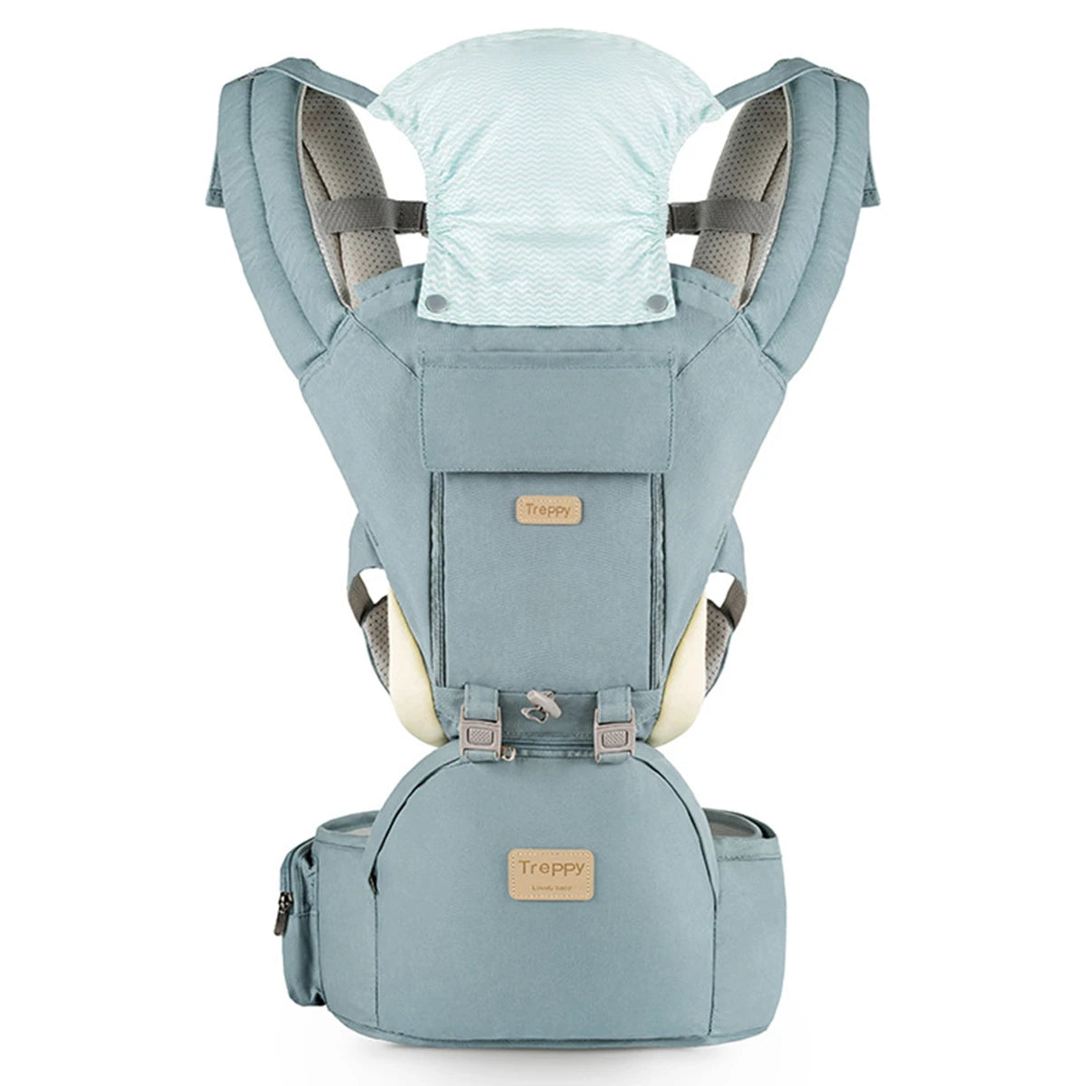 Ergonomic 3 in 1 Infant Baby Carrier with Hip Seat Stool Adjustable Wrap Sling Backpack Adjustable