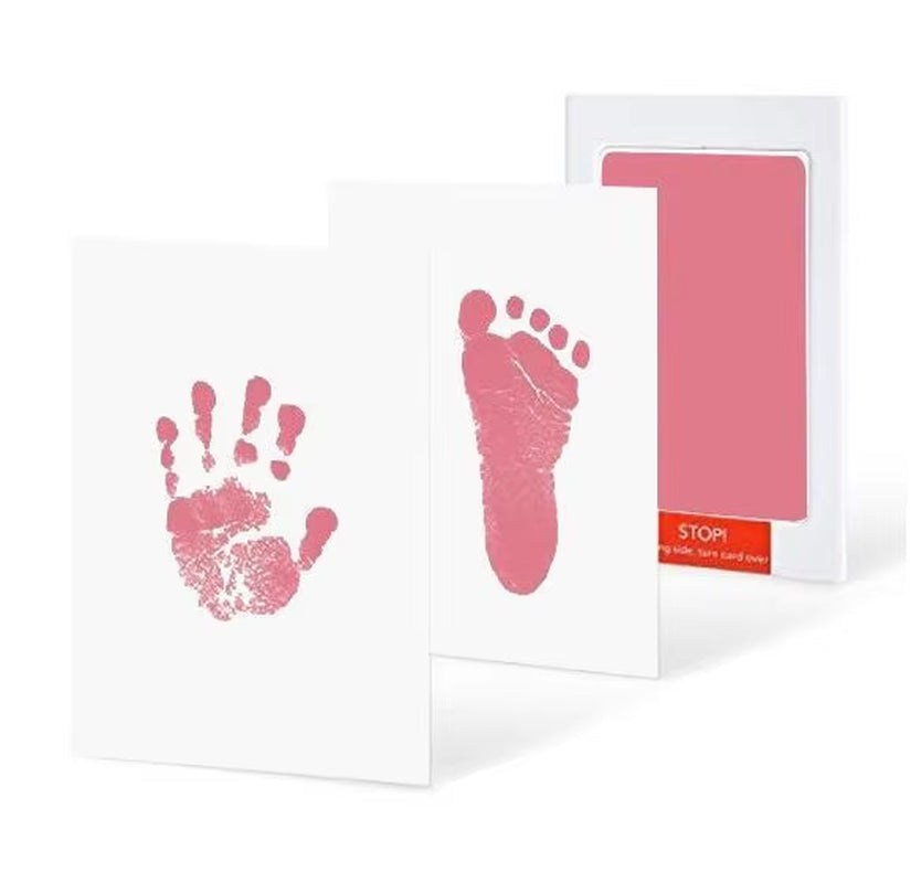 Newborn Baby DIY Hand and Footprint Kit Ink Pads Photo Frame Handprint Toddlers Souvenir Accessories Pet Dog Paw Print Gift
