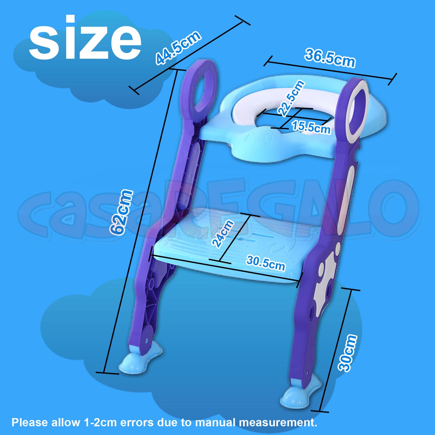 Kids Toilet Ladder Baby Toddler Training Toilet Step Potty Seat Non Slip Trainer