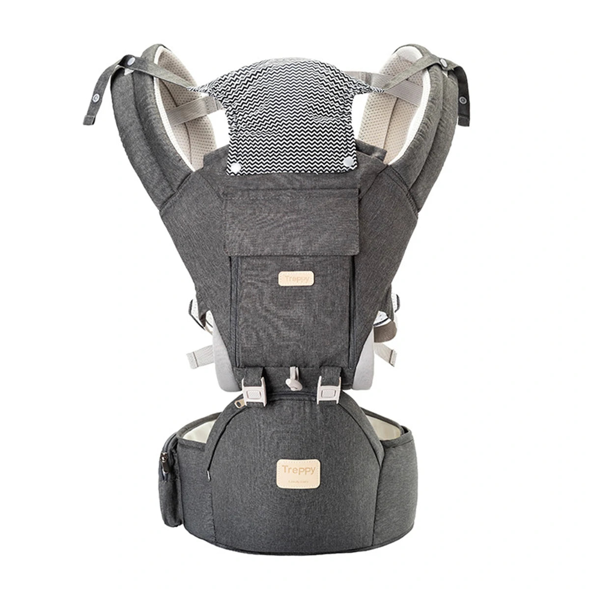 Ergonomic 3 in 1 Infant Baby Carrier with Hip Seat Stool Adjustable Wrap Sling Backpack Adjustable