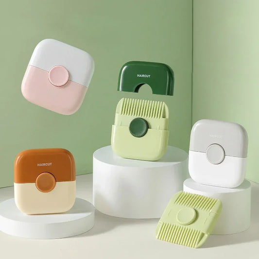 2 in 1 Baby Haircut and Hairdressing Comb Trim Bangs and Broken Hair Bangs Trimmer Manual Portable Children'S Hair Clipper