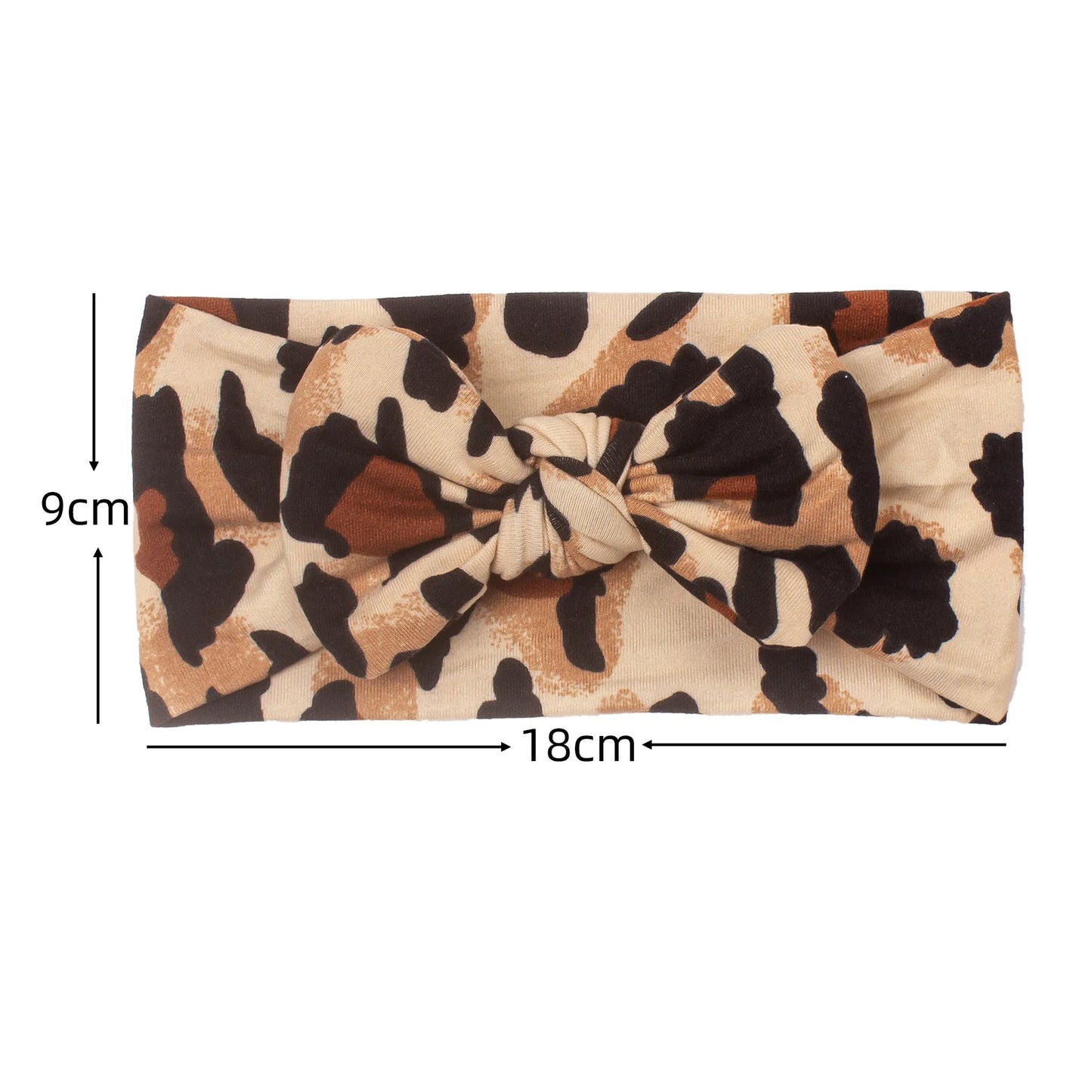 Leopard Print Baby Headbands for Girls Hair Accessories Bow Hairband Turban for New Born Girl Items Hair Band Kids Headwear