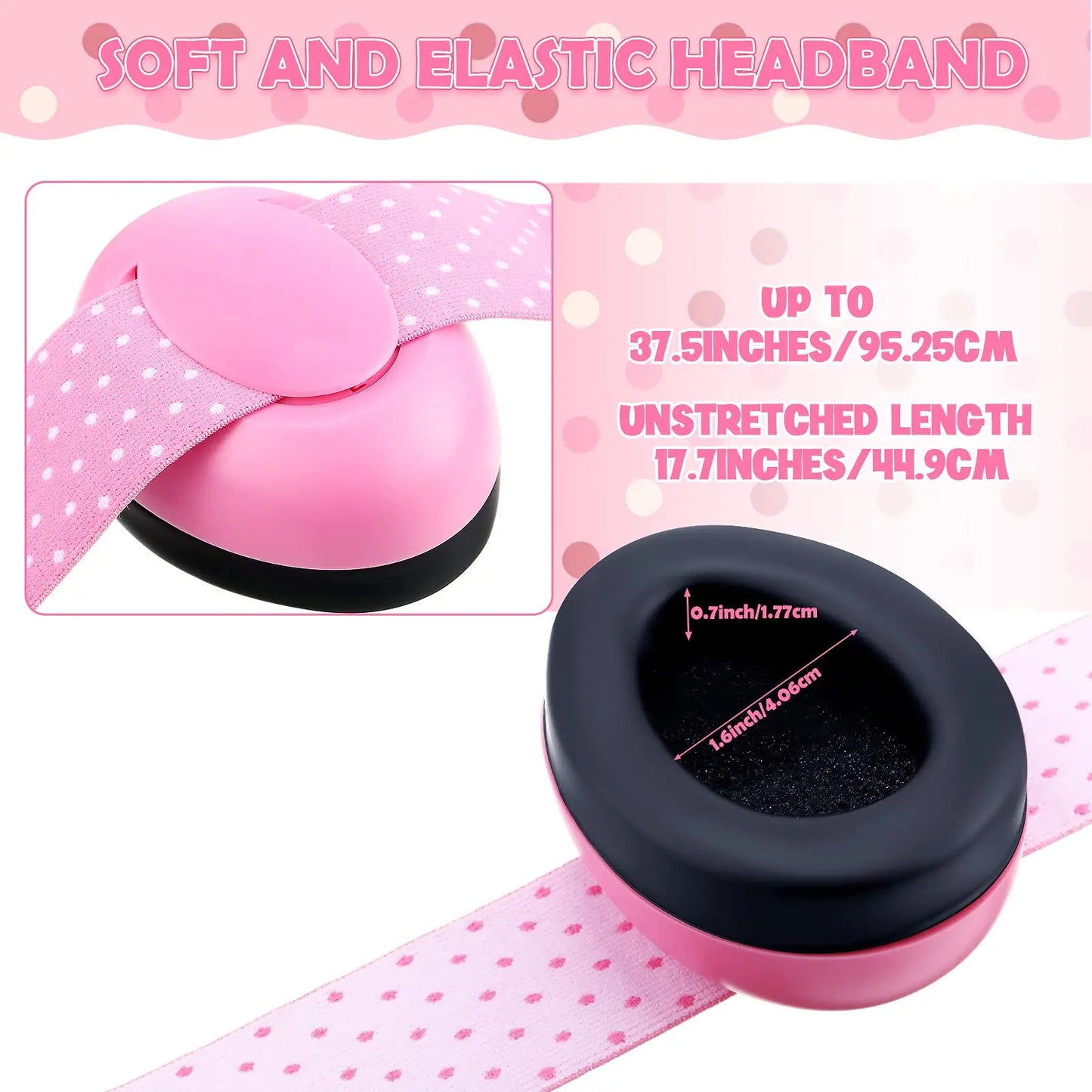 Baby Noise Cancelling Headphones Ear Protection Earmuffs for Infants with Elastic Headband Airplane Travel Baby Accessories