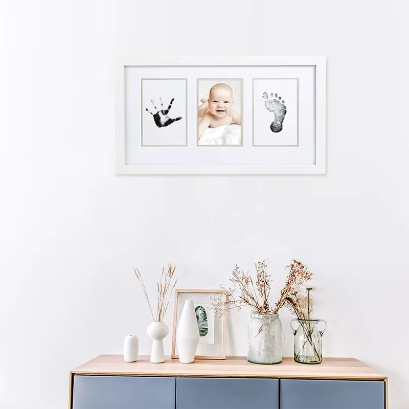 Newborn Baby DIY Hand and Footprint Kit Ink Pads Photo Frame Handprint Toddlers Souvenir Accessories Pet Dog Paw Print Gift