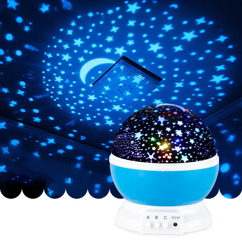 Starlit Galaxy Projector: Rotating LED Night Light & Planetarium for Kids' Bedrooms, Perfect Gift for Starry Nights