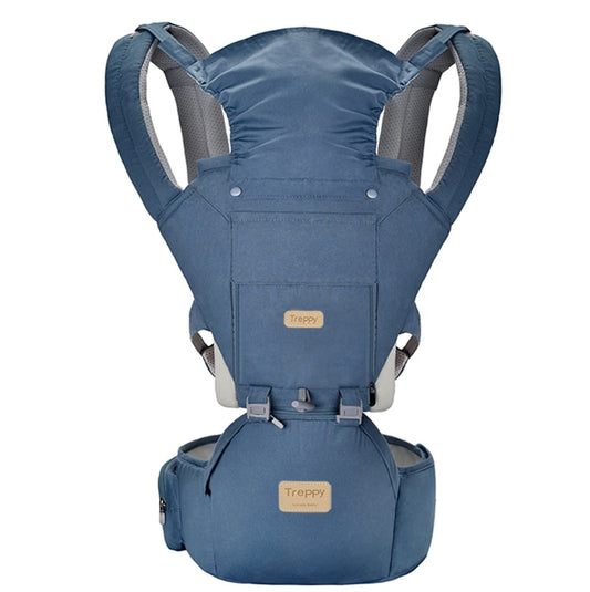 Ergonomic 3 in 1 Infant Baby Carrier with Hip Seat Stool Adjustable Wrap Sling Backpack Adjustable