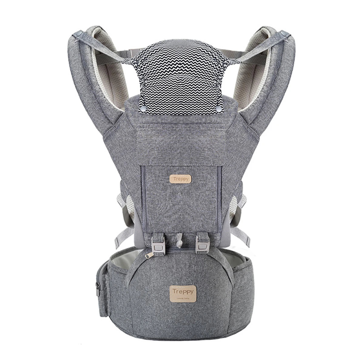 Ergonomic 3 in 1 Infant Baby Carrier with Hip Seat Stool Adjustable Wrap Sling Backpack Adjustable