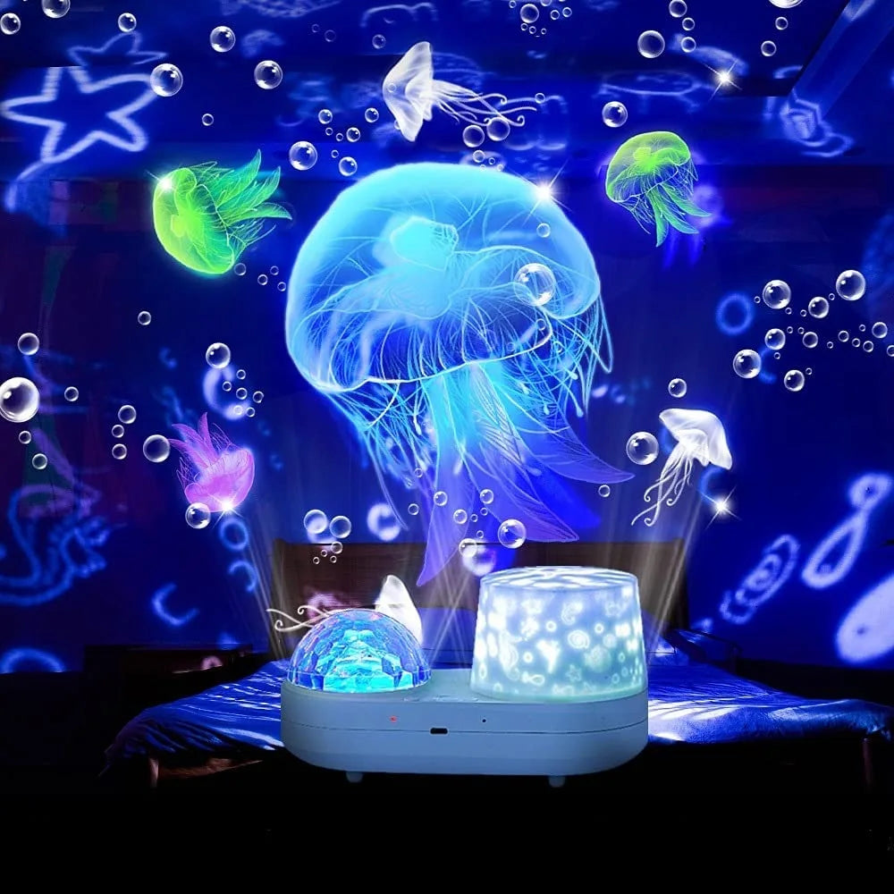 Enchanting Ocean Light Projector: Transform Your Bedroom with Starry Galaxy Waves & Underwater 3D Effects - Perfect Gift for Kids!
