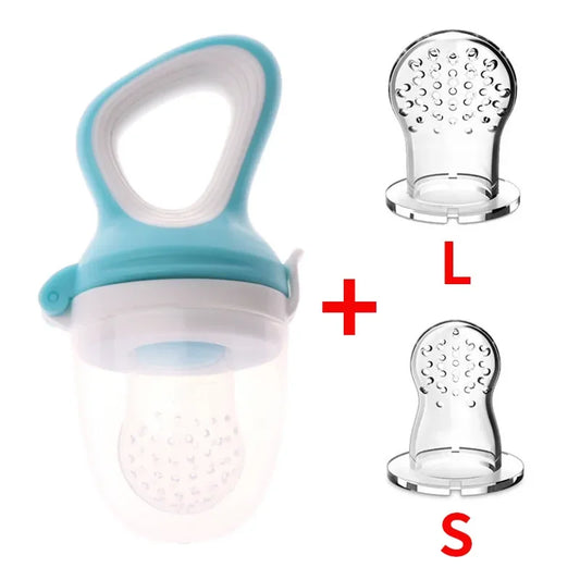 Silicone Baby Fruit Feeder with Cover Baby Nipple Fresh Food Vegetable Supplement Soother Nibbler Feeding Teething Pacifier