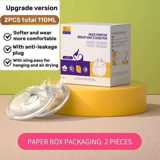 Wearable Breast Milk Collector Shell Silicone Breastfeeding Leakage Prevention Washable Anti-Overflow Pads Reusable Nursing Pads
