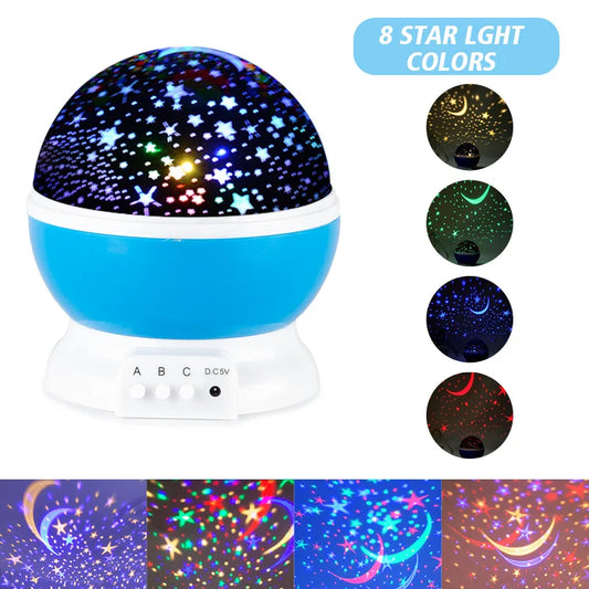 Starlit Galaxy Projector: Rotating LED Night Light & Planetarium for Kids' Bedrooms, Perfect Gift for Starry Nights