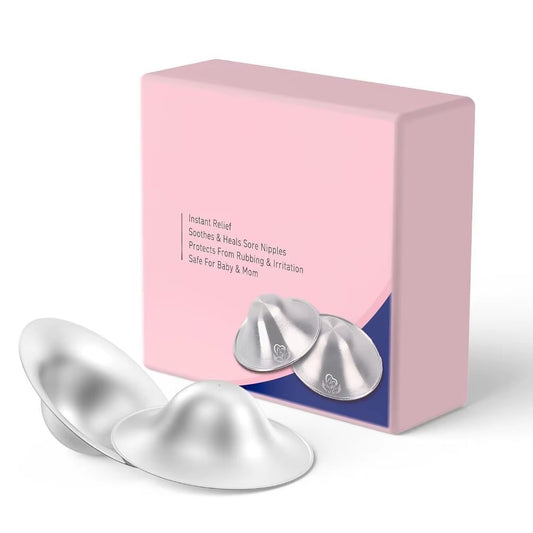 Hot Soothing Nipple Shields Healing Silver Breastfeeding Essentials Easy to Use Original Nipple Covers for Nursing Newborn